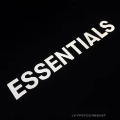 HypeYourBeast FOG Hoodie Reflective ‘ESSENTIALS’ Black Hoodies & Jackets