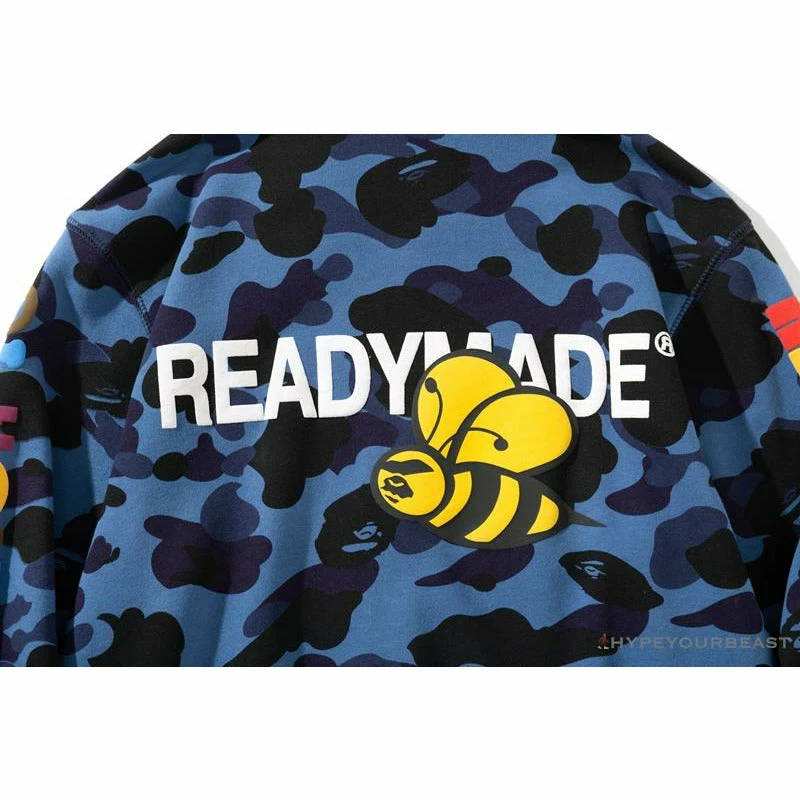 Hypeyourbeast BAPE X Readymade Tiger Head Foam Camouflage Hoodie 'BLUE' Clothes 13 Hypeyourbeast BAPE X Readymade Tiger Head Foam Camouflage Hoodie 'BLUE' Clothes
