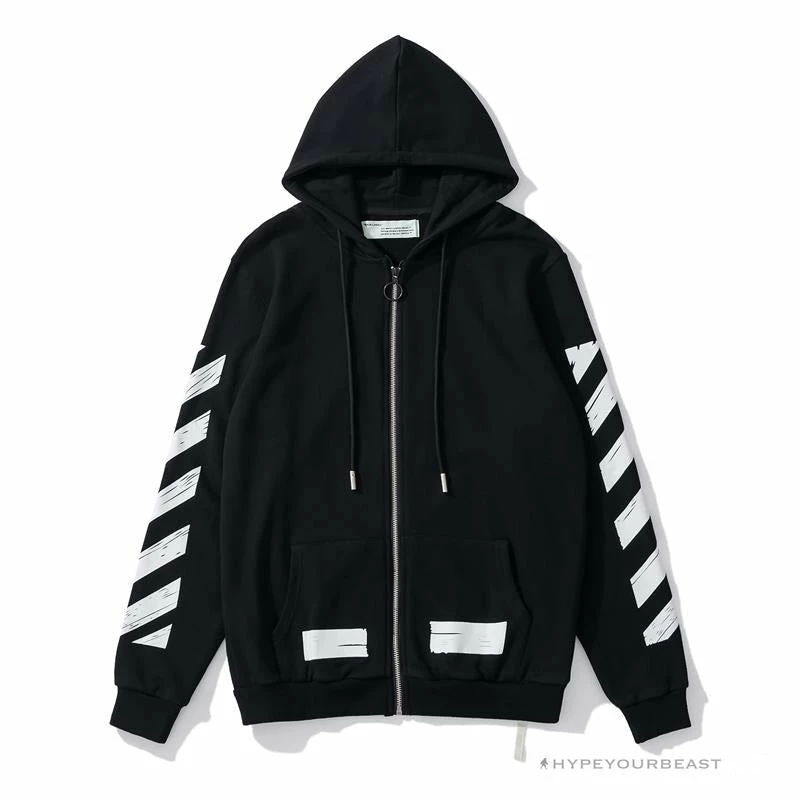 HypeYourBeast Off White Hoodie Black & White 1 HypeYourBeast Off White Hoodie Black & White