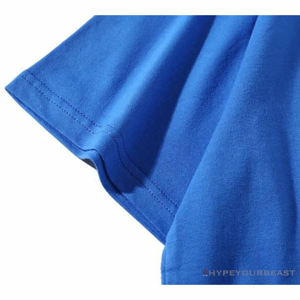 Hypeyourbeast Clothes BAPE Little Ape Head Colorful Classic Tee Shirt 'BLUE' 5 Hypeyourbeast Clothes BAPE Little Ape Head Colorful Classic Tee Shirt 'BLUE'