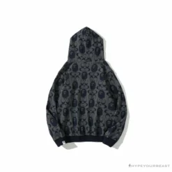 Hypeyourbeast BAPE X COACH Co-Branded Dark-Blue Hoodie Clothes