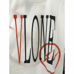 HypeYourBeast T-Shirts Vlone Orange And White Tee Shirt