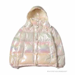 HypeYourBeast MNCLR Puffer Jacket Rainbow Hoodies & Jackets