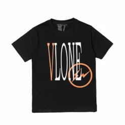 HypeYourBeast T-Shirts Vlone Orange And Black Tee Shirt