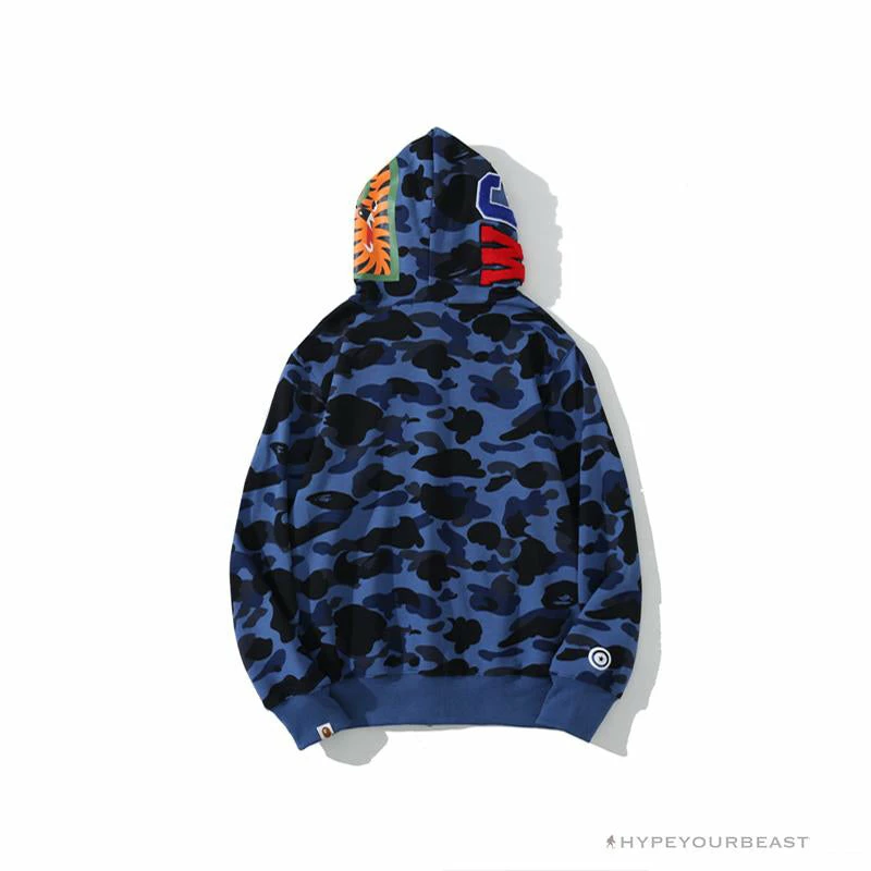 Hypeyourbeast Clothes BAPE Camo Hoodie Shark Head 'NAVY BLUE' 2 Hypeyourbeast Clothes BAPE Camo Hoodie Shark Head 'NAVY BLUE'