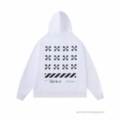 HypeYourBeast Off White Hoodie Flamingo - White Hoodies & Jackets
