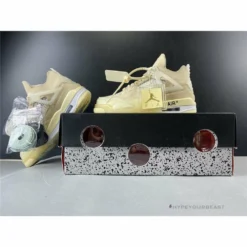 Hypeyourbeast Off White X Air Jordan 4 Sail 19 Hypeyourbeast Off White X Air Jordan 4 Sail