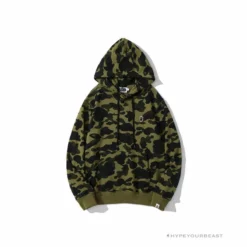 HypeYourBeast BAPE Camouflage Kangaroo Hooded Hoodie Green Clothes