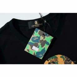 Hypeyourbeast BAPE X MCM Camouflage Ape Head Tee Shirt 'BLACK'