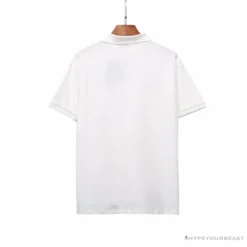 Hypeyourbeast Clothes BAPE Classic Ape Head Print Versatile Polo Shirt 'WHITE'
