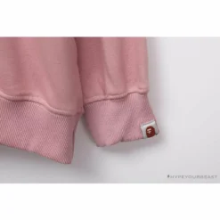 Hypeyourbeast BAPE Behind The Great Ape-Man Head Long Sleeve Shirt 'PINK' Clothes