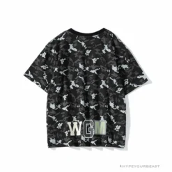 Hypeyourbeast BAPE Digital Pixel Camouflage Tee Shirt 'BLACK' Clothes