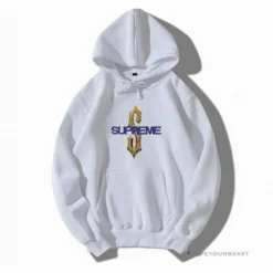 Hypeyourbeast Supreme Gold S Purple White Hoodie