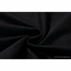 Hypeyourbeast BAPE Classic Basic Ape Man Head English LOGO Tee Shirt 'BLACK' Clothes 19 Hypeyourbeast BAPE Classic Basic Ape Man Head English LOGO Tee Shirt 'BLACK' Clothes