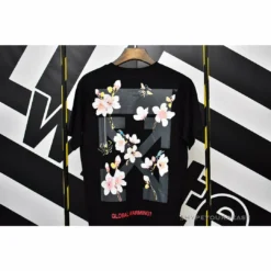 Hypeyourbeast OFF-WHITE Sakura Tee Shirt 'BLACK' T-Shirts