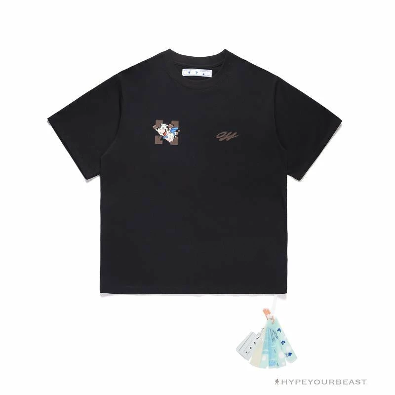 Hypeyourbeast OFF-WHITE Arrow Flying Cow Tee Shirt 'BLACK' T-Shirts 6 Hypeyourbeast OFF-WHITE Arrow Flying Cow Tee Shirt 'BLACK' T-Shirts