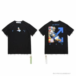 Hypeyourbeast OFF-WHITE Summer Donald Duck Print Tee Shirt 'BLACK' 5 Hypeyourbeast OFF-WHITE Summer Donald Duck Print Tee Shirt 'BLACK'