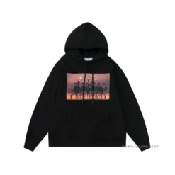 HypeYourBeast Off White Hoodie Flamingo - Black Hoodies & Jackets