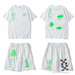 Hypeyourbeast OFF-WHITE Golden Ratio Shorts 'WHITE'