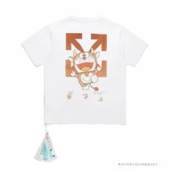 Hypeyourbeast OFF-WHITE Year Of The Ox Doraemon Arrow Tee Shirt 'WHITE'