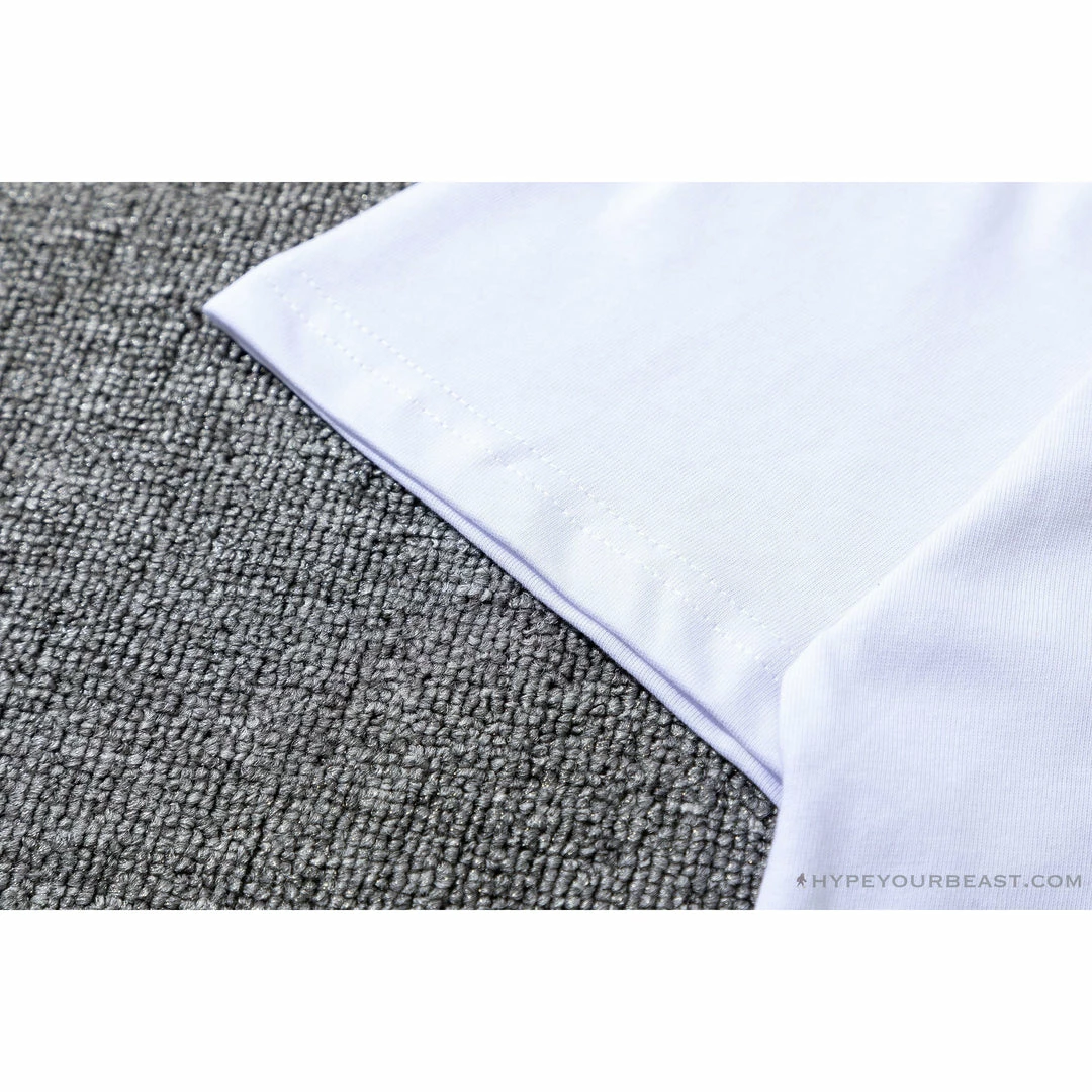 Hypeyourbeast T-Shirts OFF-WHITE Classic Cross Yellow Arrow Tape Tee Shirt 'WHITE' 7 Hypeyourbeast T-Shirts OFF-WHITE Classic Cross Yellow Arrow Tape Tee Shirt 'WHITE'