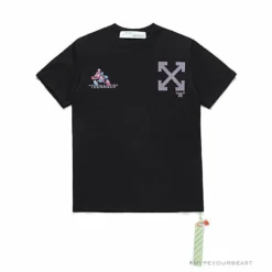 Hypeyourbeast T-Shirts OFF-WHITE Joint Running Mickey Mouse Arrow Tee Shirt 'BLACK'
