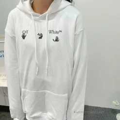 HypeYourBeast Off-White Green Hoodie - White Hoodies & Jackets