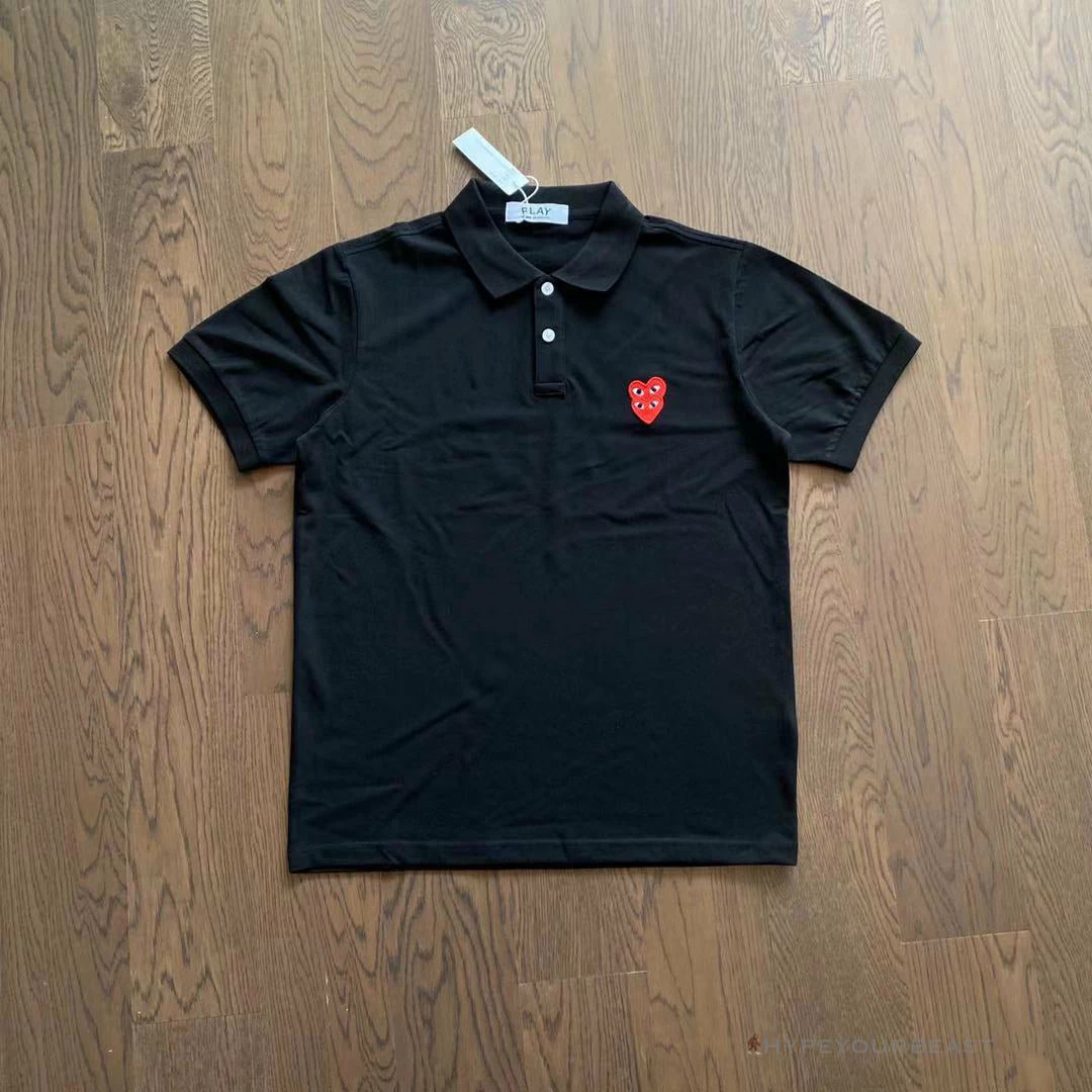 Hypeyourbeast CDG Polo Shirt Black Shirts 1 Hypeyourbeast CDG Polo Shirt Black Shirts