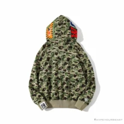Hypeyourbeast Clothes BAPE Chinese Style Ink Camouflage 10th Anniversary Limited Hoodie 'GREEN'