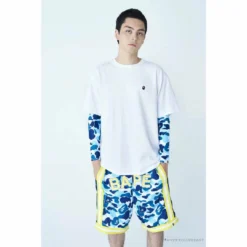 Hypeyourbeast BAPE Classic Embroidered Logo Ape Head Tee Shirt 'WHITE' Clothes