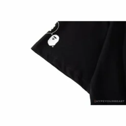 Hypeyourbeast BAPE Ape Man Head 28th Anniversary Camouflage Color Block Tee Shirt 'BLACK' Clothes