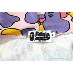 Hypeyourbeast BAPE Shark Head STA Star Camouflage Hoodie 'PINK'