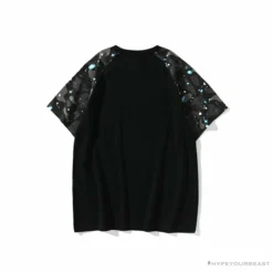 Hypeyourbeast Clothes BAPE Baby Milo Galaxy Astronaut Luminous Tee Shirt 'BLACK'