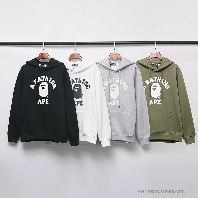 Hypeyourbeast Clothes BAPE X Bathing Ape Head Hoodie 'GREY' 12 Hypeyourbeast Clothes BAPE X Bathing Ape Head Hoodie 'GREY'