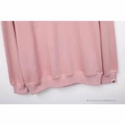 Hypeyourbeast BAPE Classic Ape Head Embroidered Long Sleeve Shirt 'PINK' Clothes 11 Hypeyourbeast BAPE Classic Ape Head Embroidered Long Sleeve Shirt 'PINK' Clothes