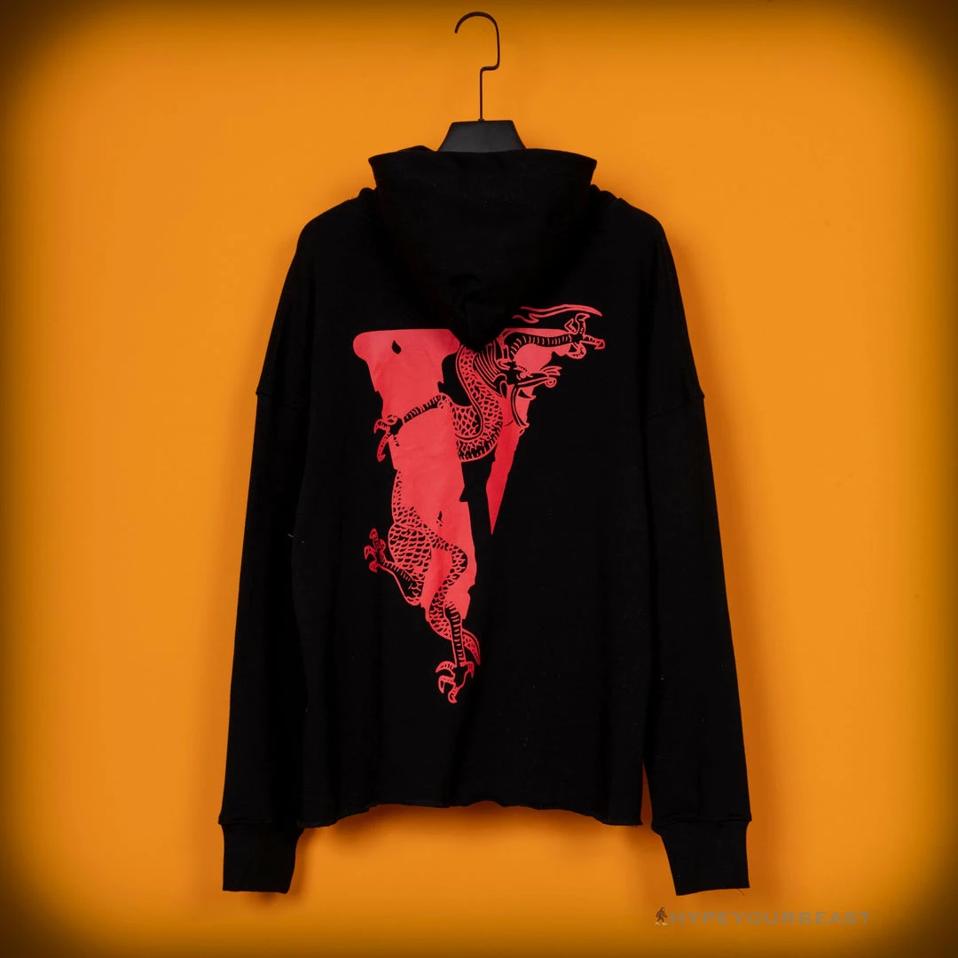 HypeYourBeast Vlone Black Red Serpent Hoodie 3 HypeYourBeast Vlone Black Red Serpent Hoodie