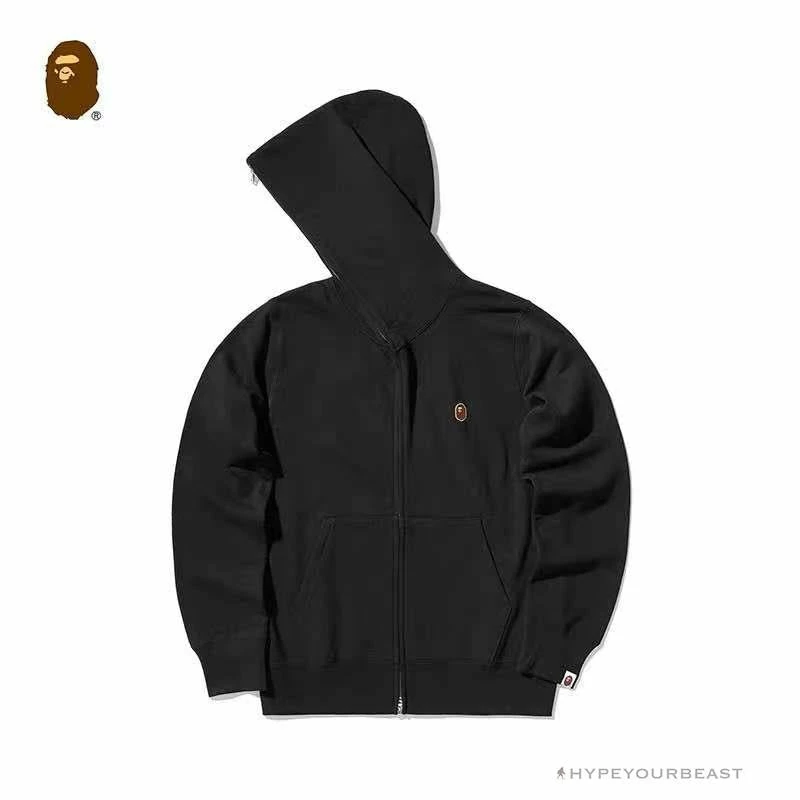 Hypeyourbeast BAPE Classic Ape Head Hoodie 'BLACK' 3 Hypeyourbeast BAPE Classic Ape Head Hoodie 'BLACK'