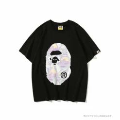 Hypeyourbeast Clothes BAPE Great Ape Head Symphony Lightning Tee Shirt 'BLACK'