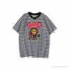 Hypeyourbeast BAPE Baby Milo Rock Bass Player Striped Tee Shirt 'BLACK' Clothes