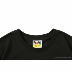 Hypeyourbeast BAPE Baby Milo Ring Colorful Kaleidoscope Tee Shirt 'BLACK' Clothes