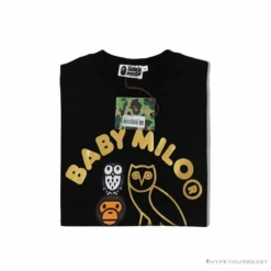 Hypeyourbeast BAPE Baby Milo Owl Bronzing Tee Shirt 'BLACK' 22 Hypeyourbeast BAPE Baby Milo Owl Bronzing Tee Shirt 'BLACK'