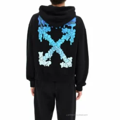 HypeYourBeast Hoodies & Jackets Off White Hoodie Black BLUE 29 HypeYourBeast Hoodies & Jackets Off White Hoodie Black BLUE