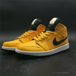 Hypeyourbeast Air Jordan 1 Mid Taxi Yellow