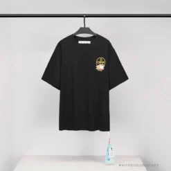 Hypeyourbeast OFF-WHITE Hawaiian Cow Arrow Tee Shirt 'BLACK'