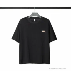 Hypeyourbeast OFF-WHITE Loose X Oversized Chest Tee Shirt 'BLACK' T-Shirts