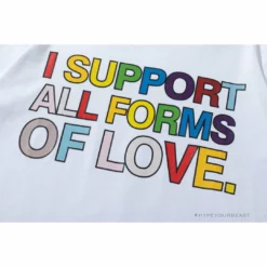 Hypeyourbeast OFF-WHITE Support Love 'WHITE' Tee Shirt T-Shirts