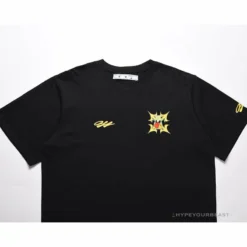 Hypeyourbeast OFF-WHITE Dimensional Arrow Angry Calf Tee Shirt 'BLACK'