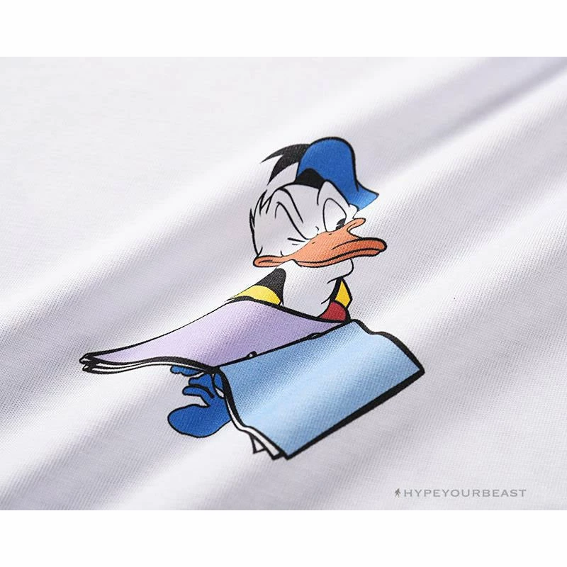 Hypeyourbeast OFF-WHITE Summer Donald Duck Print Tee Shirt 'WHITE' 5 Hypeyourbeast OFF-WHITE Summer Donald Duck Print Tee Shirt 'WHITE'