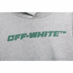 Hypeyourbeast Hoodies & Jackets OFF-WHITE Hand-Painted Utility Pole Worker Hoodie 'GREY'