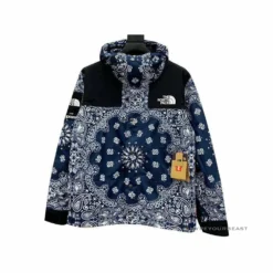 HypeYourBeast Supreme X TNF Bandana Jacket Blue Hoodies & Jackets